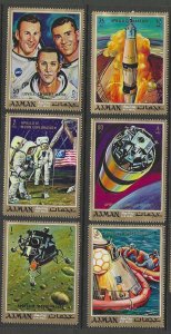 Ajman MNH mi#561-6 Space