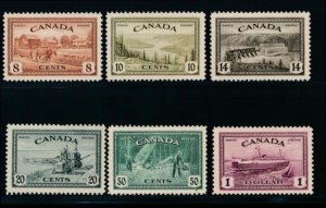 CANADA 268-273 MINT F-VF NH $1 FERRY SET