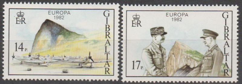 Gibraltar #435-6  MNH F-VF  (SU101L)