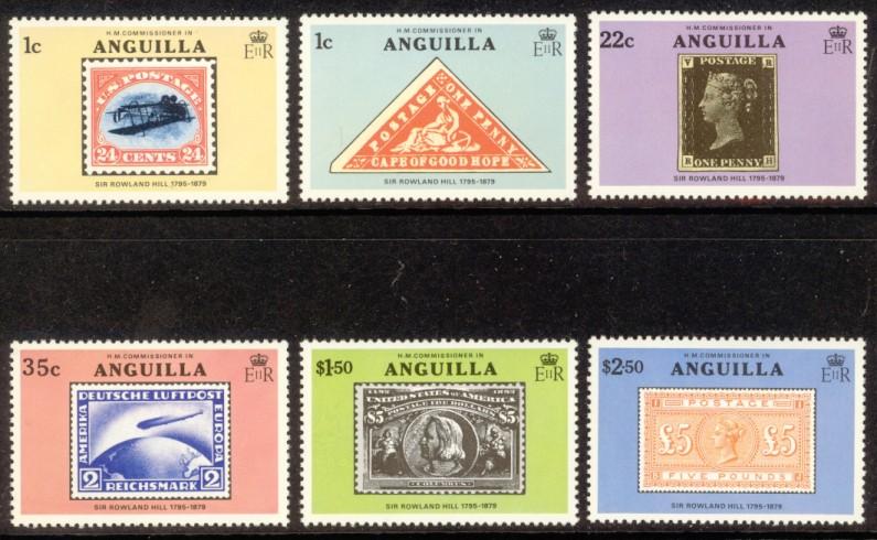 Anguilla Sc# 349-54 MNH Sir Rowland Hill / Stamps