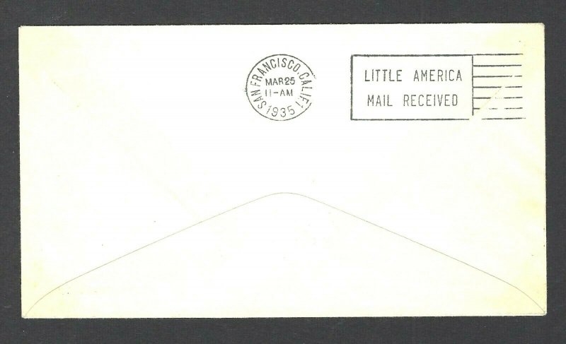 JASTAMPS: US 1935 BYRD ANTARCTIC EXPEDITION II LITTLE AMERICA ANTARTICA