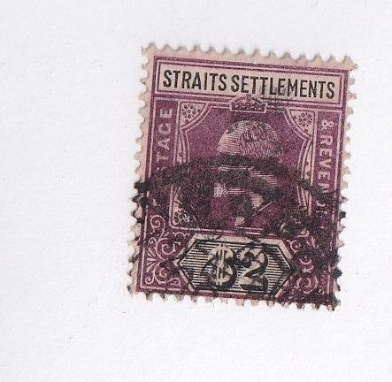 STRAITS SETTLEMENTS # 125 KEV11 $2 CAT VALUE $129