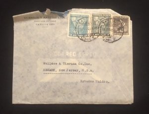 C) 1946. CHILE. AIRMAIL ENVELOPE SENT TO USA. 2ND CHOICE