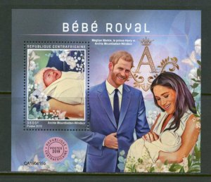 Central African Republic 2019: Royal Baby Archie   s/sheet mint nh