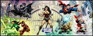 MS4587 2021 Justice League miniature sheet UNMOUNTED MINT