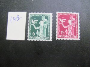 Germany 1936 MNH SC 477-478 SET  VF/XF 18 EUROS (193)