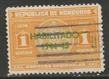 HONDURAS 342 VFU H185