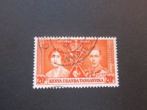 Kenya Uganda Tanganyika 1937 Sc 61 FU