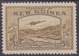 NEW GUINEA 1939 BULOLO AIRMAIL 5/- 