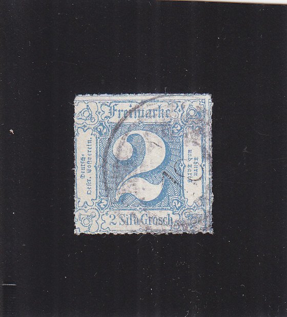 Thurn & Taxis: Sc #25, Rouletted, Used (S18319)