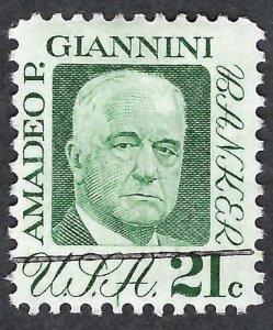 United States #1400 21¢ Amadeo E. Giannini (1973). Used.