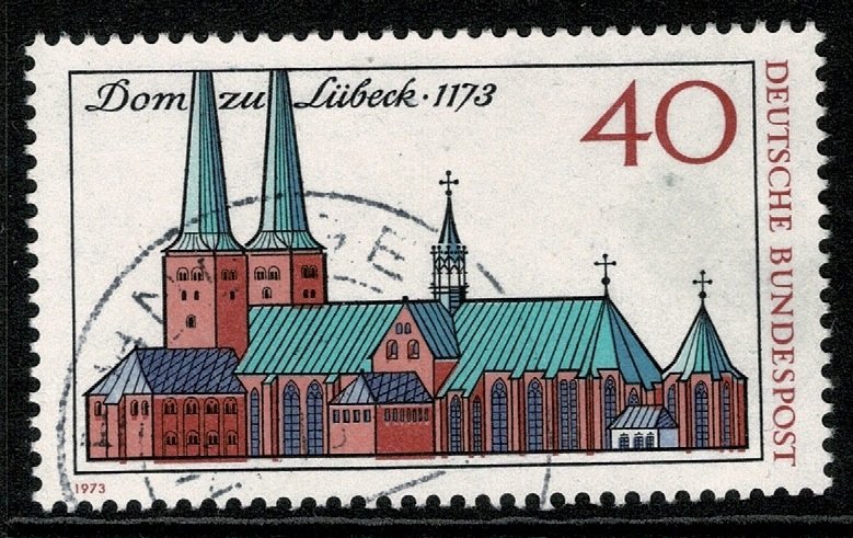 GERMANY 1973 800th ANNIV of LUBECK CATHEDRAL USED (VFU) P.14 SG1672 SUPERB