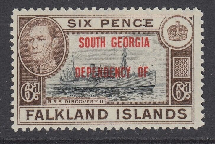 Falkland Island Dependencies, Scott 3L6 (SG B6), MLH