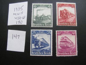 Germany 1935 MNH SC 459-462 SET VF/XF 130 EUROS (147)