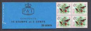 Booklet - Fiji 1971 Birds & Flowers 20c booklet compl...