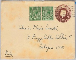 42197  GB  - POSTAL HISTORY:   STATIONERY COVER  Michel # U22A with added stamps