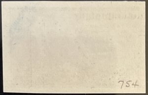 Scott #754 1935 3¢ Mothers of America Sp. Printing imperf. MNH OG F/VF pencil