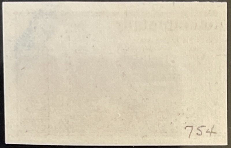 Scott #754 1935 3¢ Mothers of America Sp. Printing imperf. MNH OG F/VF pencil