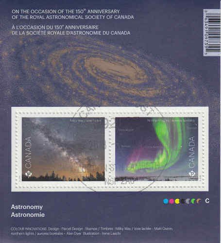 Canada 2018 Astrology Souvenir Sheet, #3102 Used
