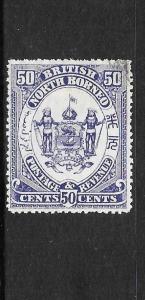 NORTH BORNEO  1888-92    50c    ARMS    FU     SG 46