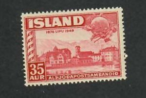 Iceland; Scott 254; 1949;  Unused; NH