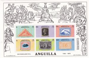 SA18f Anguilla 1979 100th Aniv Death of Sir Rowland Hill Souvenir Sheet