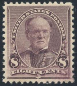 US Scott #225 Mint, XF, Light Hinge