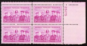 U.S. Mint Stamp Scott #1067 3c Women Armed Forces Plate # Block Superb Jumbo NH