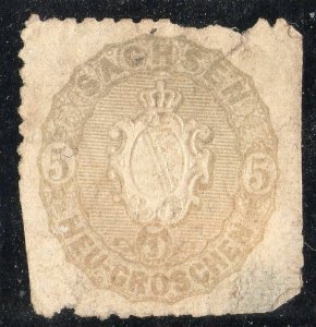 Germany-Saxony Sc #20c 