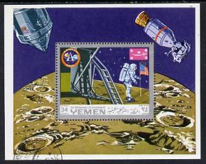 Yemen - Royalist 1969 Apollo 11 m/sheet cto used (Mi BL 1...