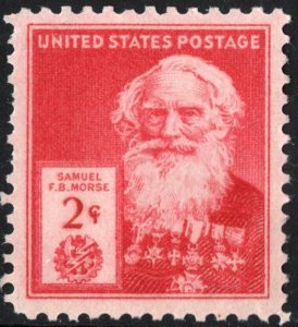 SC#890 2¢ Famous Americans: Samuel Morse Single (1940) MNH