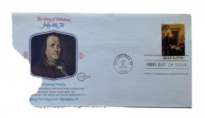 USA COVER The Day Of Freedom July 4 76,Benjamin Franklin