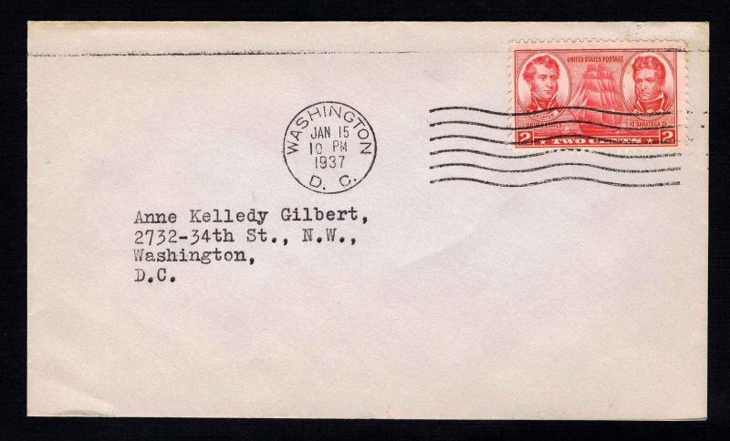 US #791 .02 c. ARMY NAVY ISSUES 1ST DAY COVER - 1937 - VF (ESP#617) 