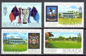 Bermuda Sc# 343-346 MH 1976 Cricket