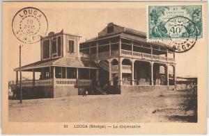 SENEGAL -  POSTAL HISTORY:  COLONIAL EXPO stamp on POSTCARD: LOUGA 1934