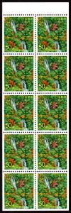 Japan #Z176a  mnh-pane - 1995 Kirifuri waterfall - (Tochigi Pref) - pane