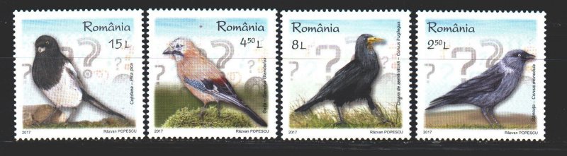 Romania. 2017. Birds, fauna. MNH.