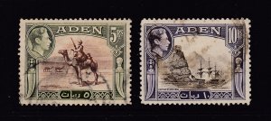 Aden #26 and 27a - Used - SCV $55.00