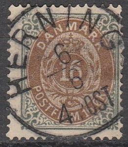 Denmark #30  F-VF Used   CV $4.00 (A13140)