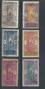 Dahomey 6 Different Used F/VF 1913-28 SCV $8.85