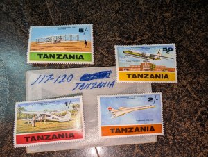 Tanzania #117-120 MNH