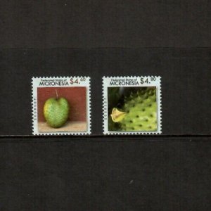 Micronesia 2010 - Soursop Fruits - Set of 2 Definitive Stamps Scott #888-9 MNH