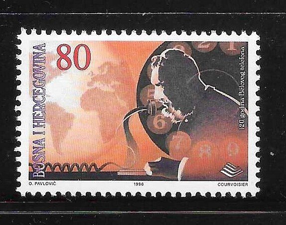 Bosnia & Herzegovina 1996 Alexander Graham Bell Telephone Sc 249 MNH A3819