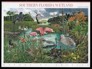 SCOTT  4099  SOUTHERN FLORIDA WETLAND  39¢  SHEET OF 10  MNH  SHERWOOD STAMP