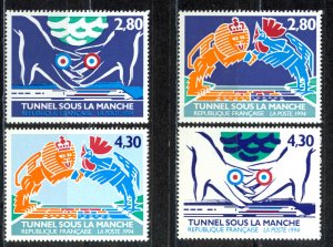 France Sc# 2421-2424 MNH 1994 Channel Tunnel