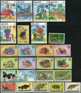 Belize Postage Caribbean Latin American Stamp Collection Topical Nature Used MLH