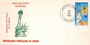 Benin 635 Statue of Liberty U/A FDC