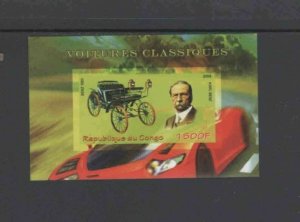 CONGO PEOPLES 2009 KARK BENZ, BENZ1883 MINT VF NH O.G S/S (1C)