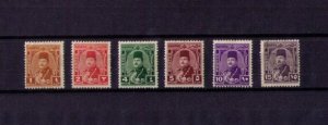 Egypt MLH Sc242,243,245,246,247,248 King Farouk (1944) Six Total VF