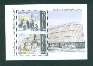 Greenland. 2007 Souvenir Sheet MNH. Internat. Polar Year. Engrav: Morck. Sc#492a